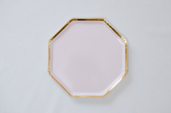 Plato Hexagonal Lila x 10