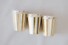 VASOS DORADOS RAYAS X 10