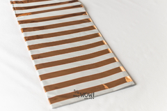 Mantel Rayado Metalizado Rose Gold