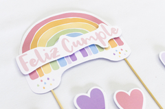 TOPPER PARA TORTA "ARCO IRIS" - comprar online