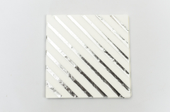 SERVILLETAS "TWISTER SILVER"