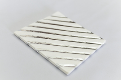 SERVILLETAS "TWISTER SILVER" - comprar online