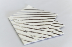 SERVILLETAS "TWISTER SILVER" - Muy WOW!