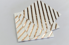 SERVILLETAS "TWISTER ROSE GOLD" - Muy WOW!