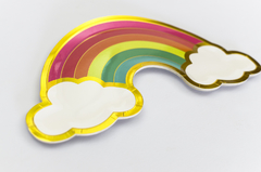 PLATOS POLIPAPEL ARCOIRIS X 5 UNIDADES en internet