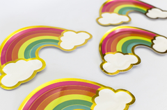 PLATOS POLIPAPEL ARCOIRIS X 5 UNIDADES - tienda online