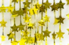 CORTINA ESTRELLAS METALIZADA DORADA