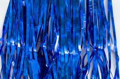 CORTINA METALIZADA AZUL