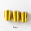 VASO DORADO POLIPAPEL