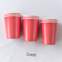 vaso laminado rojo
