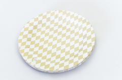 Plato Rombos Beige x 10 - comprar online