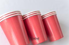 vaso laminado rojo - comprar online