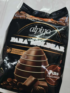 CHOCOLATE SEMIAMARGO ALPINO EN PINS X 1 KG en internet