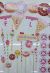 Kit de decoracion "Donas, Candy"
