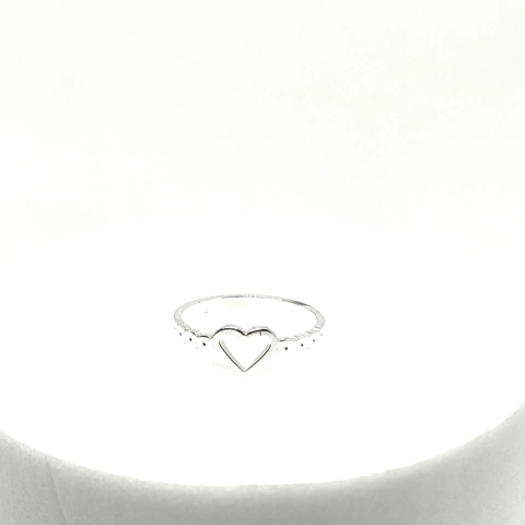 Anillo Corazón | SAVANNA collection | ACERO BLANCO