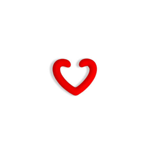 Cuff CORAZÓN (rojo)