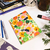 Caderno Flexível - Floral (Amarelo)