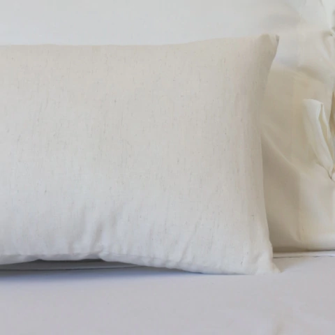 Capa de Almofada Simples | Linho Misto Cru | 30x50 (Rinzeira) | Sob Encomenda - comprar online