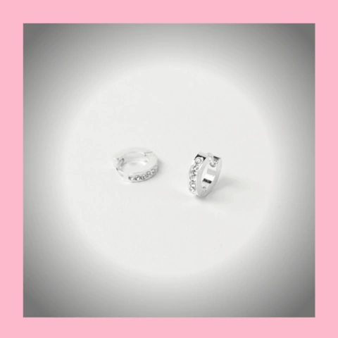 Argollas Cubanas con Brillo