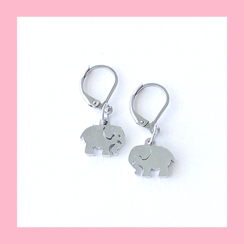 Aros Colgantes de Elefante - comprar online