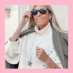 Dije de Estrella XL con Detalles Esmaltados en Negro en internet