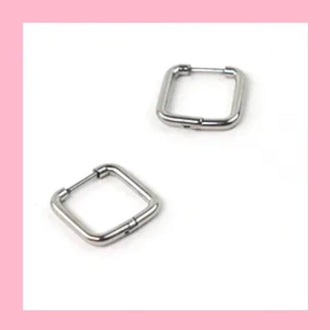 Argollas Cubana Cuadrada