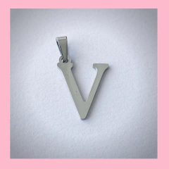 Iniciales en Acero Quirurgico - Michele Joyas