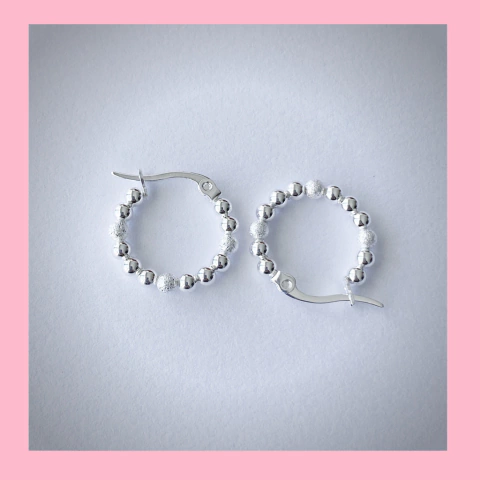 Argollas con detalles de Arenado