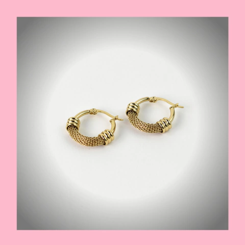 Argollas Modernas con Enrejado