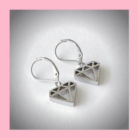 Aros colgantes Diamante Hueco