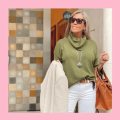 Dije de Cruz con Esmalte en Negro - Michele Joyas