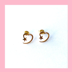 Aros de Corazon y Estrella