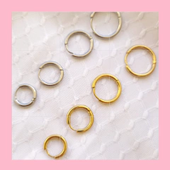 Argollas Cubanas con Donas de Vidrio Artesanal en internet