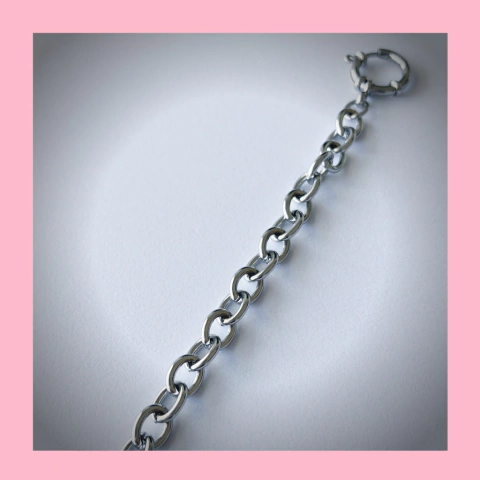 Pulsera con Eslabones Ovalados