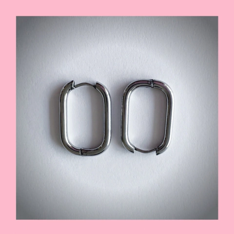 Argollas Cubana Rectangular