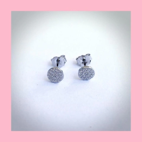 Aros de Plata con Mini Cubic