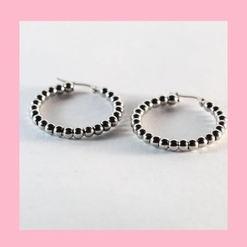 Argollas con Bolitas