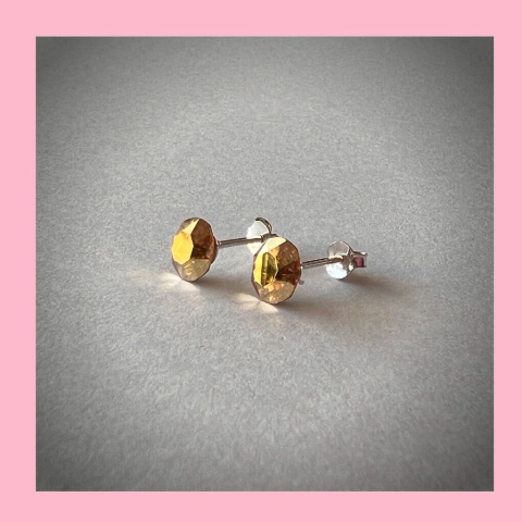 Aros de Golden Cristal y Plata