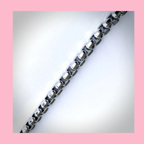 Pulsera Rolo Cuadrada Ancha