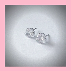 Aros de Corazón con Strass