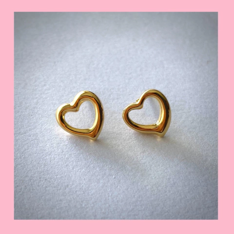 Aros de Corazón Hueco