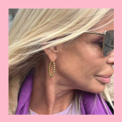 Argollas Ovaladas con Bolitas - comprar online