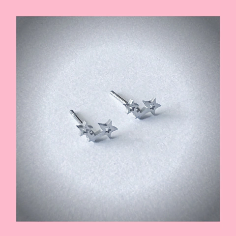 Aros Triple Estrella Hueca