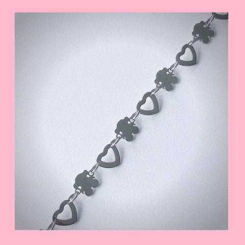 Pulsera de Corazon y Ositos
