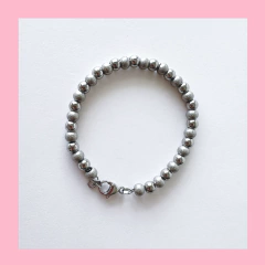Pulsera de Bolitas con detalle Arenado - comprar online
