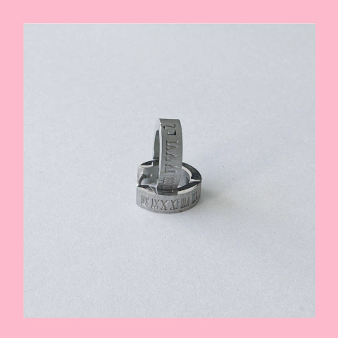 Argollas Cubanas Arenadas de Números Romanos