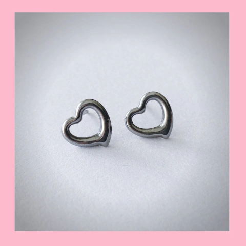 Aros de Corazon Hueco