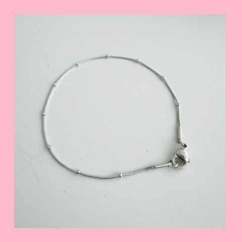 Pulsera Cola de Ratón con Bolitas mini