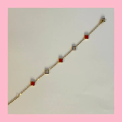 Pulsera Trébol Rojo