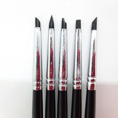 Set de pinceles goma negros chicos
